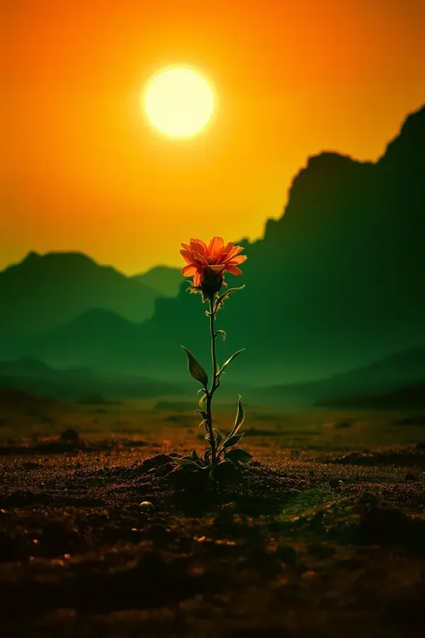 《沙漠之花》电影海报